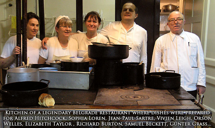 Old kitchen in Writers' Club Restaurant